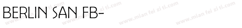 berlin san fb字体转换